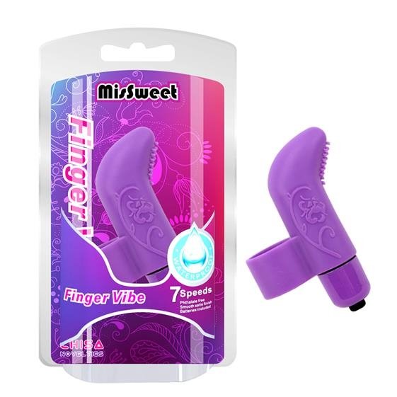 Вибратор MisSweet Finger Vibe, 7.4 см (фиолетовый)