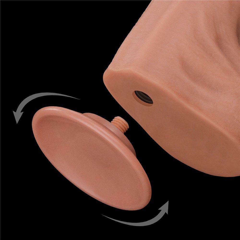 Фаллоимитатор LoveToy Sliding-Skin Dual Layer Dong King Sized, 36 см (телесный)