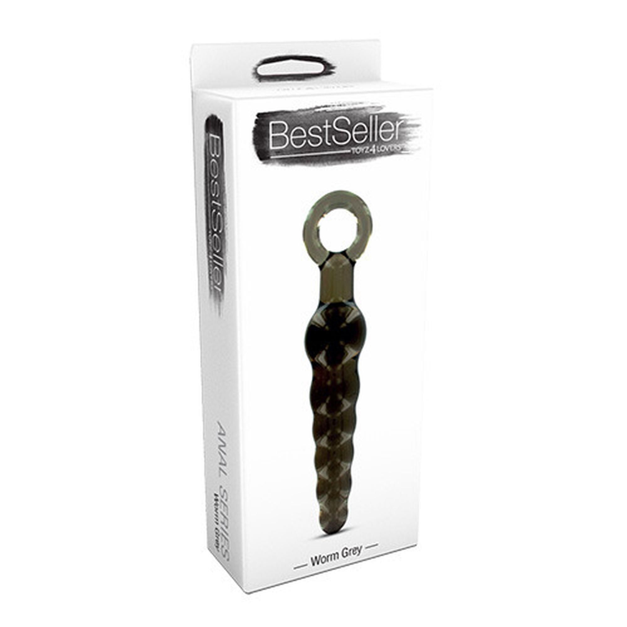 Korek analny Toyz4Lovers WORM GREY, 18,5 cm (szary)