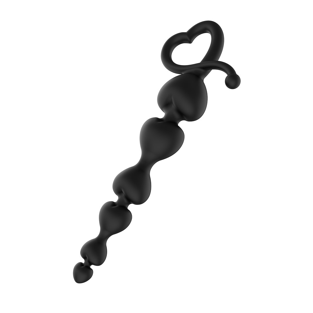 Łańcuszek analny Erospace Wild Play C2, 18,3 cm (czarny)