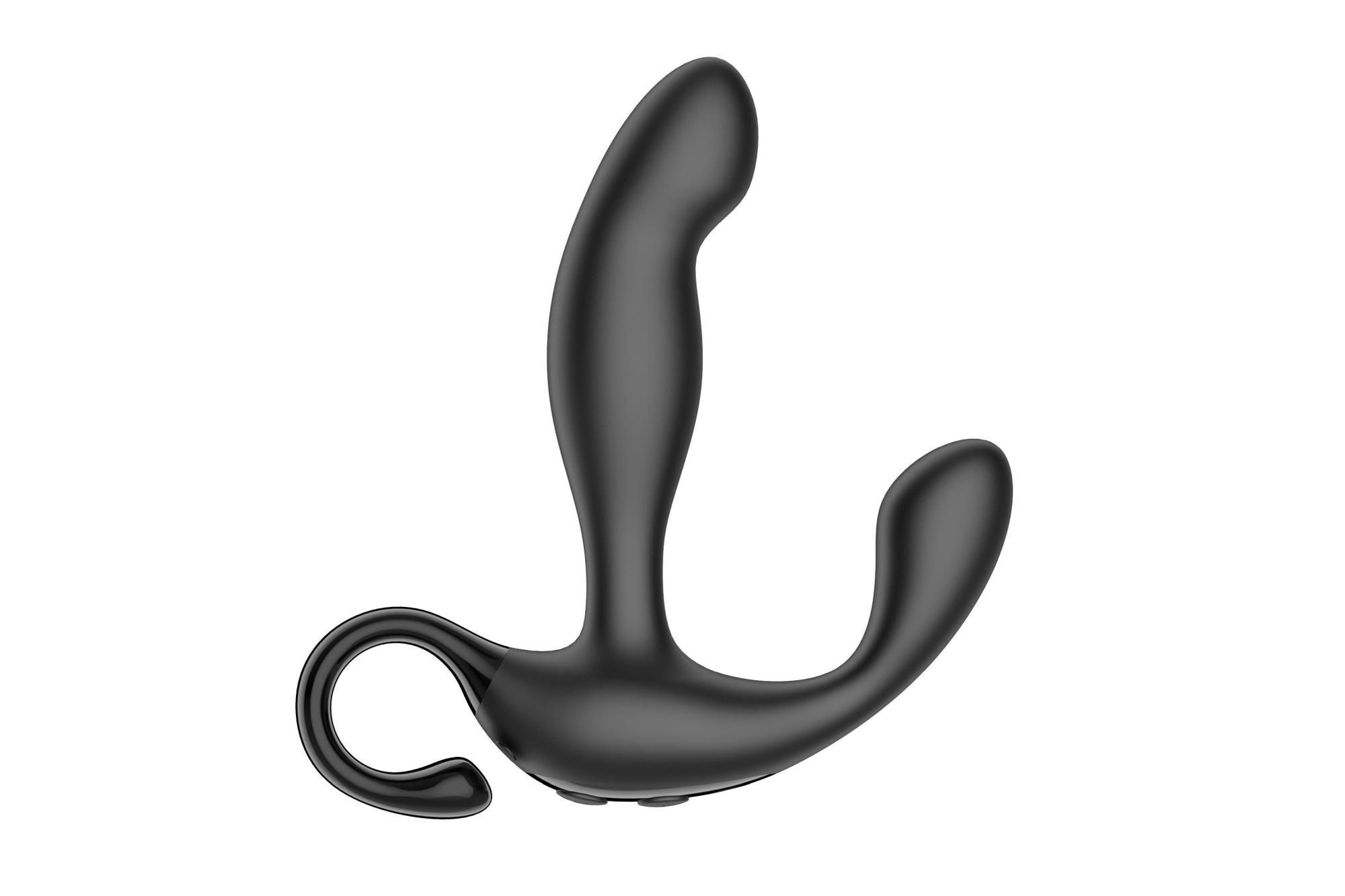 Стимулятор простаты B - Series Cute Finger Wiggle, 17.1 см (черный)