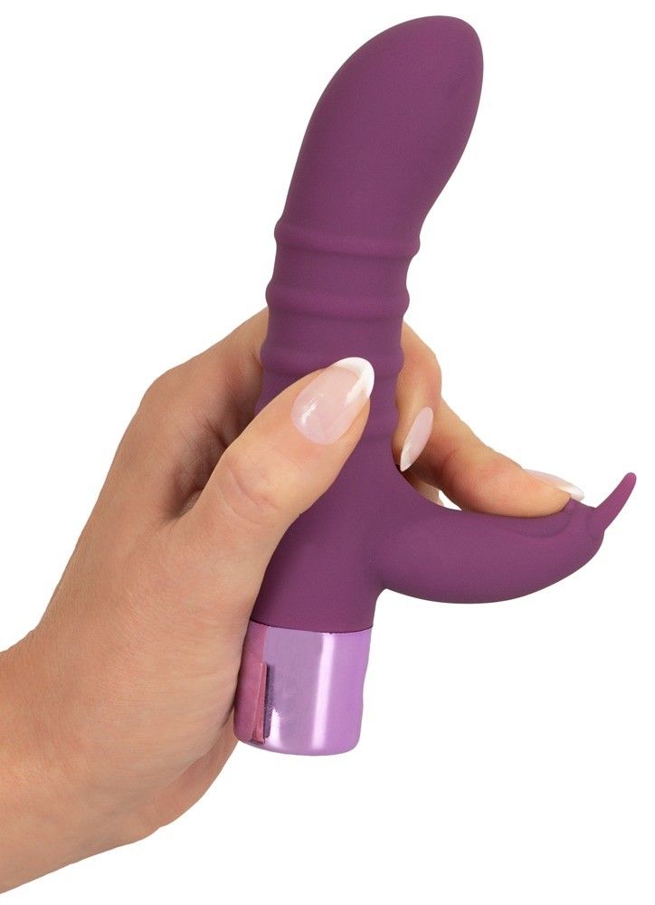 Вибратор-кролик Elegant Series Rabbit Vibe, 16 см (фиолетовый)