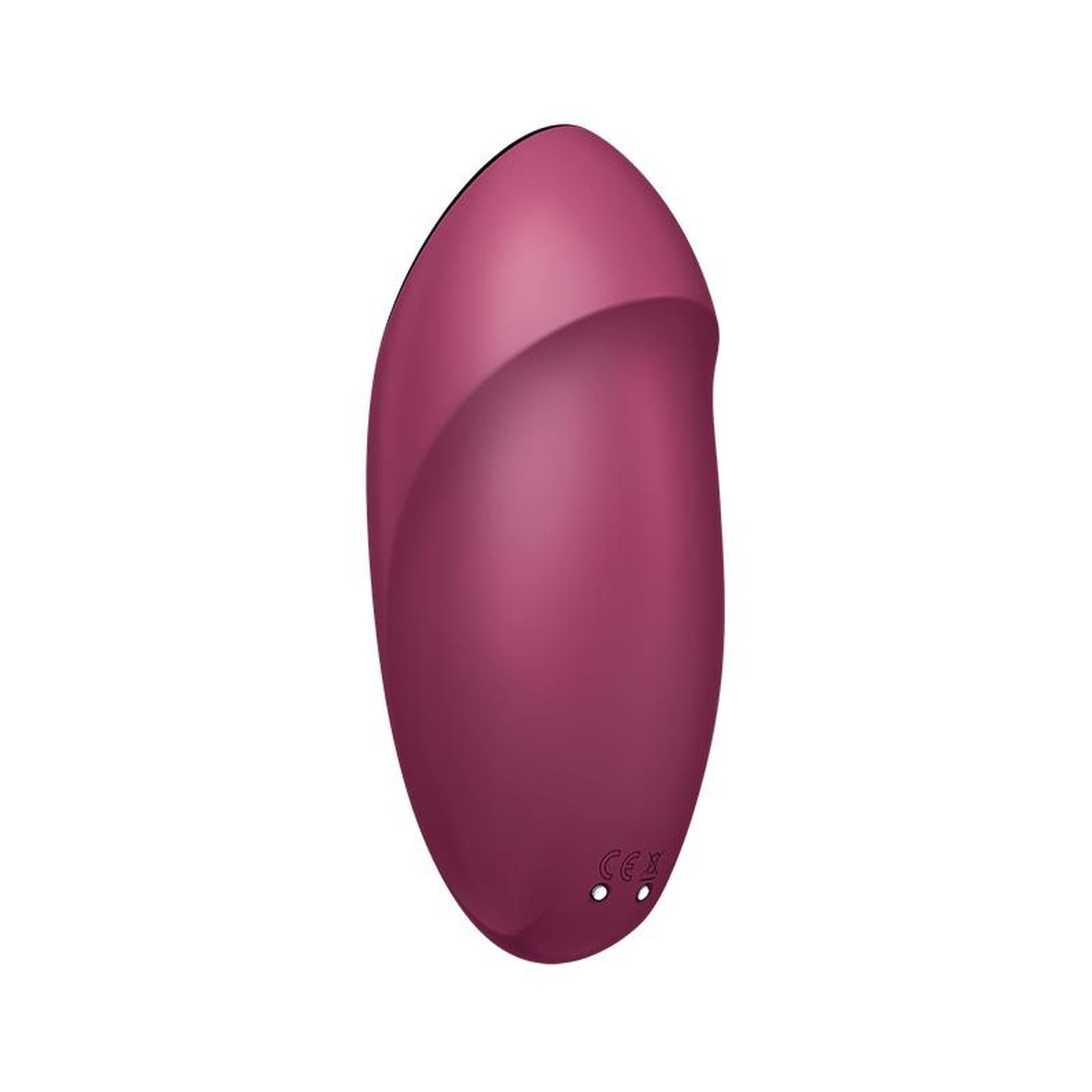 Вибратор для клитора Satisfyer Tap & Climax 1, 11 см (бордовый)
