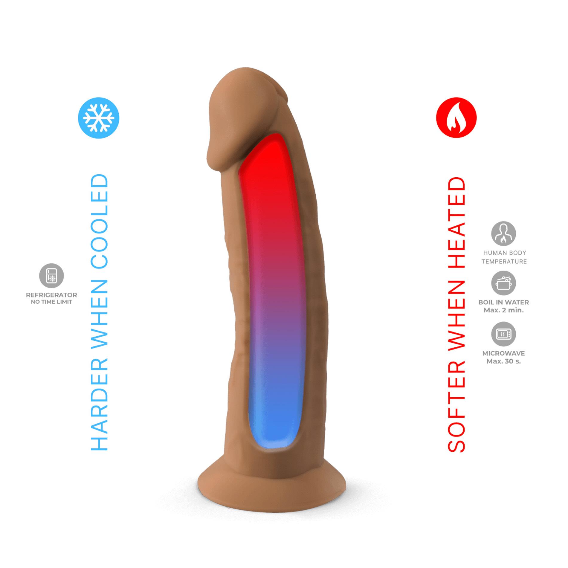 Фаллоимитатор SilexD Silicone Dildo Model 2 Size 7.5", 19 см (телесный)