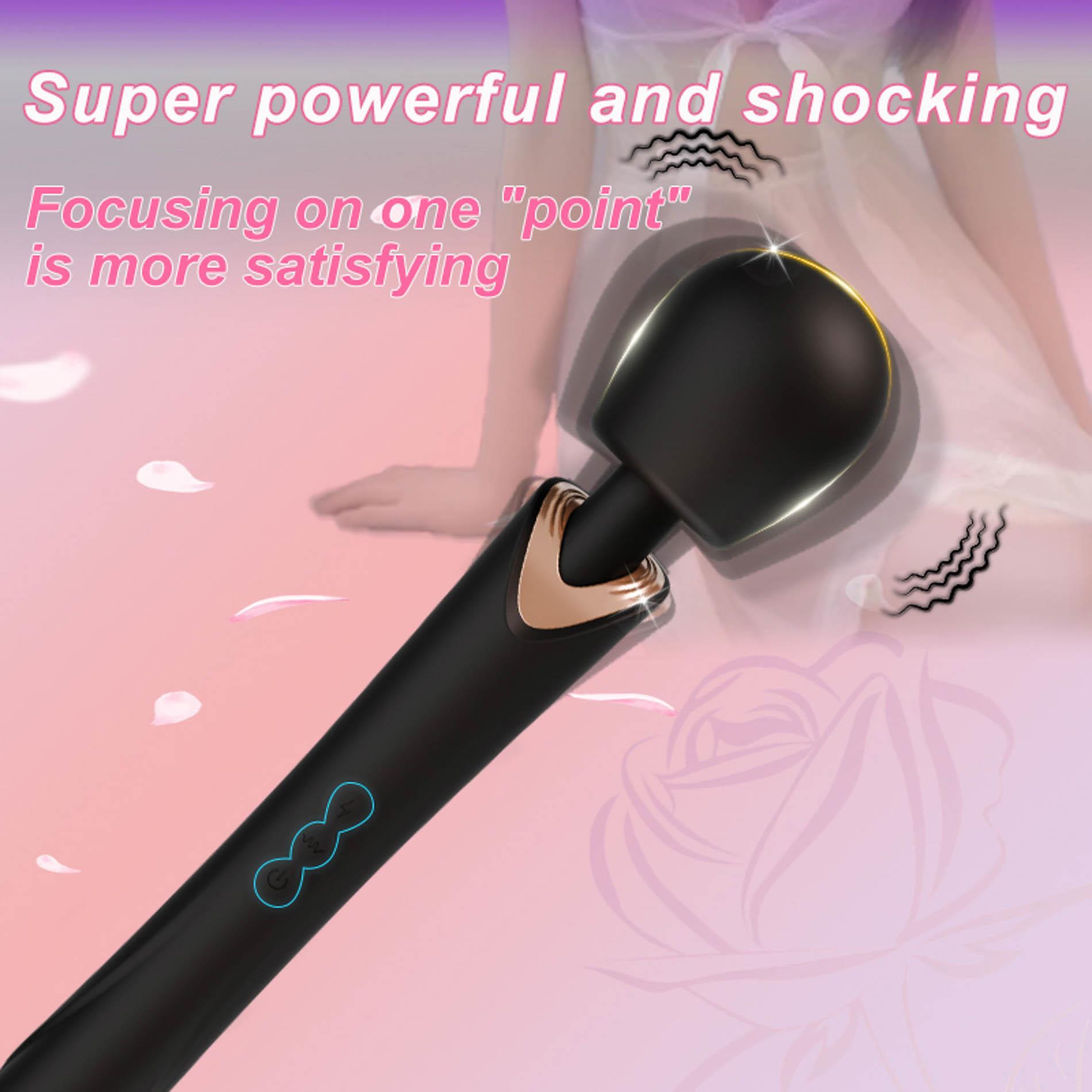 Вибратор B - Series Cute Perfect Wand, 30 см (черный)