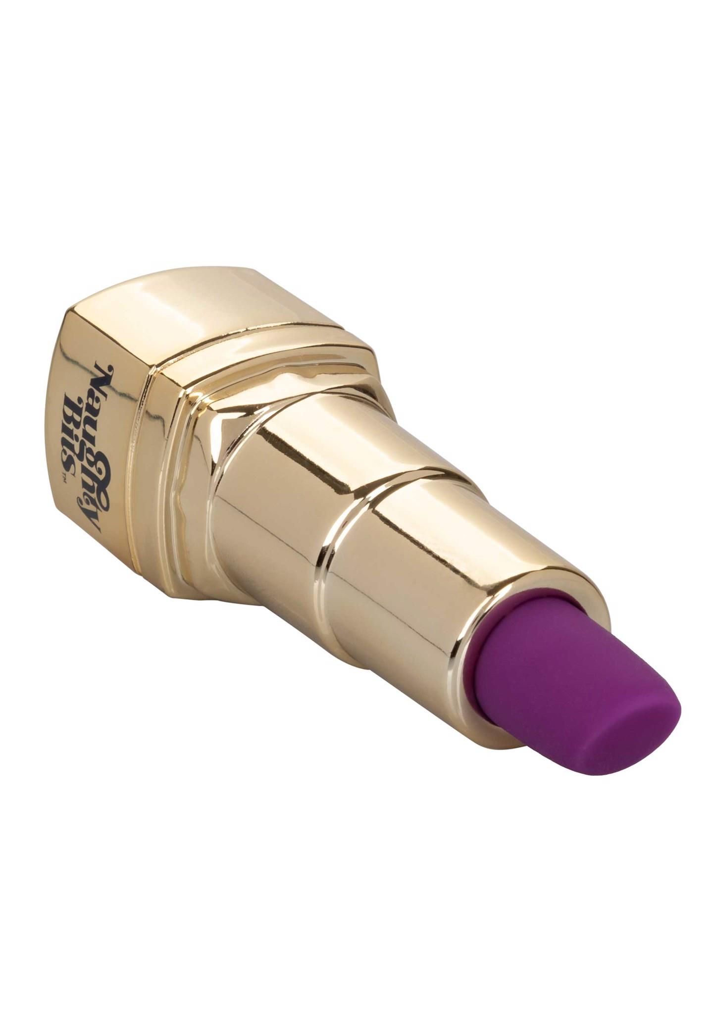 Мини-вибратор Calexotics Bad Bitch Lipstick, 7.5 см (золотой)