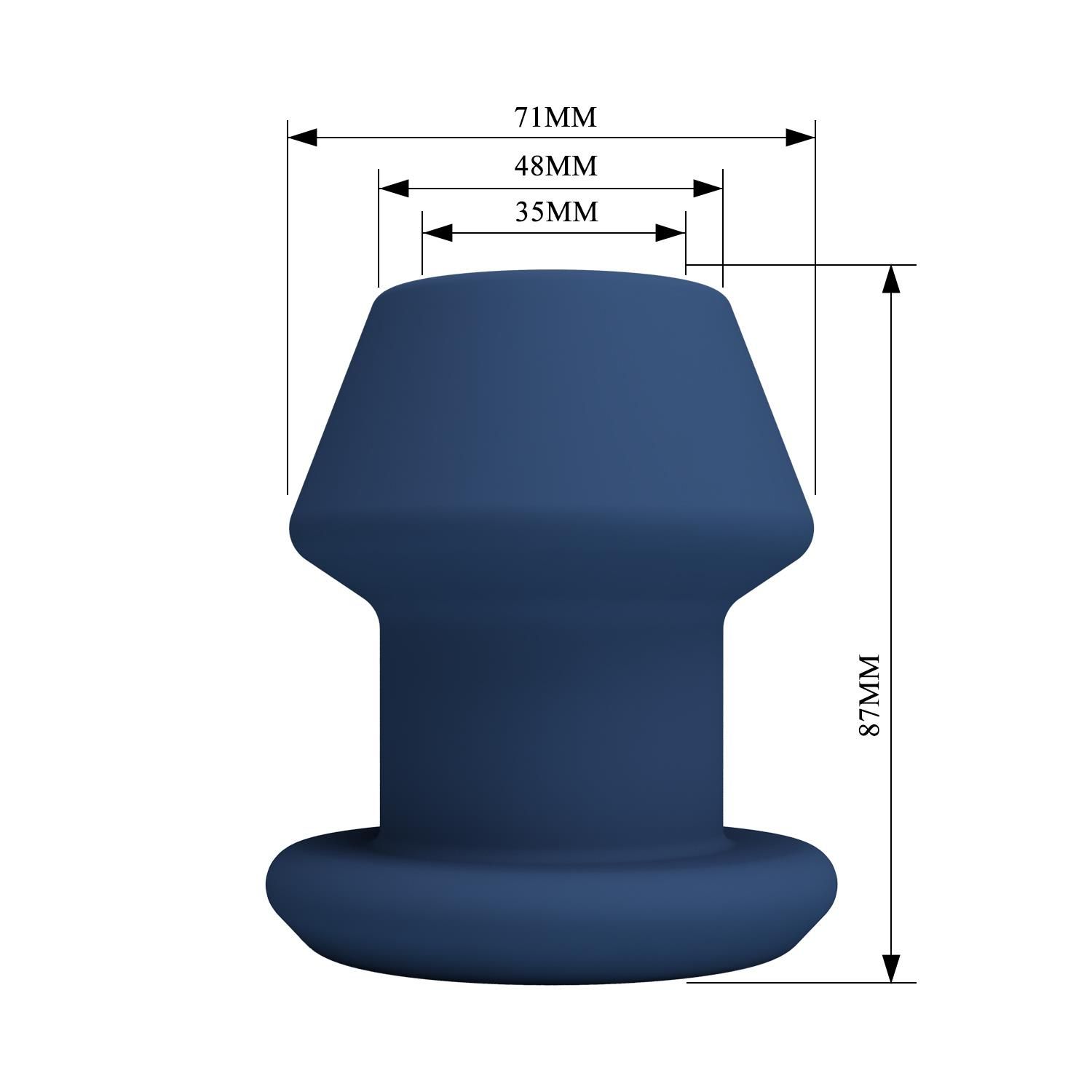 Анальный тоннель Mr. Play Jack M, 8,7 см (синий)