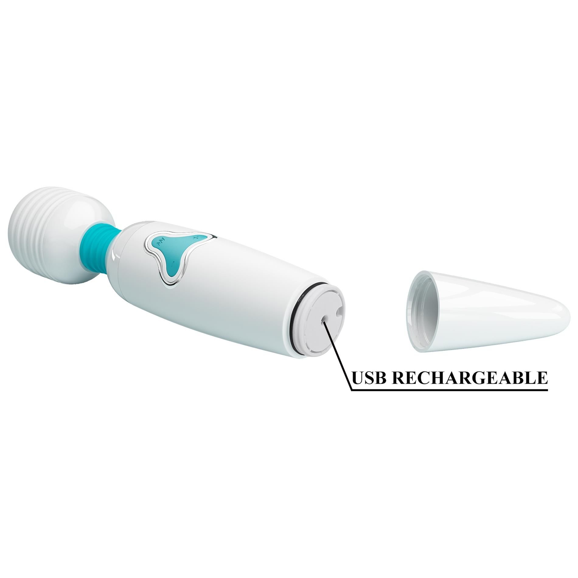 Вибромассажер Pretty Love Body Wand Cloud, 25 см (белый)