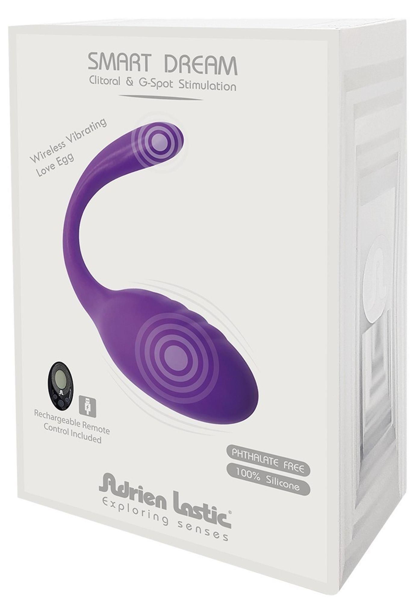Виброяйцо Adrien Lastic Smart Dream II, 10,6 см (фиолетовый)