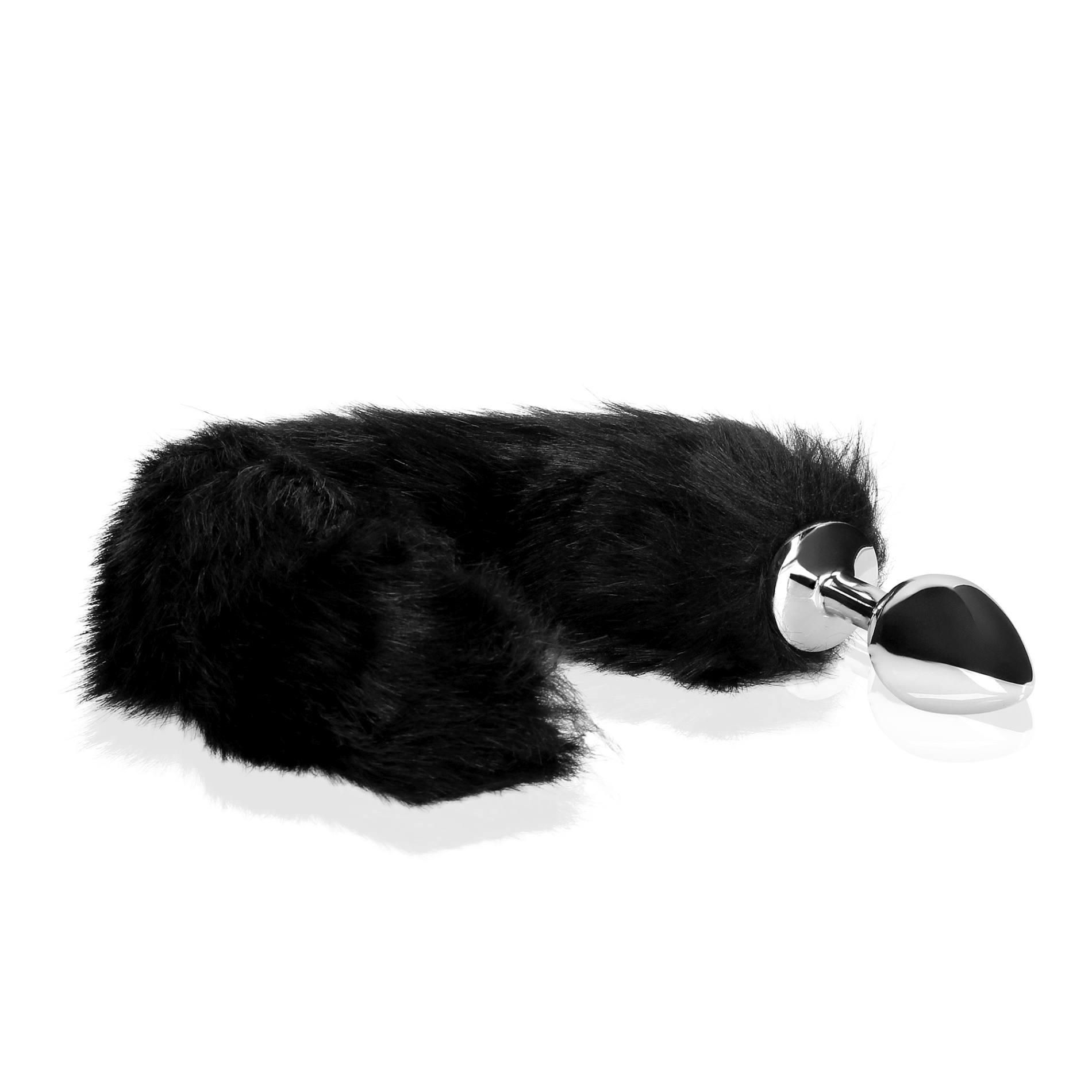 Korek analny Ouch! Fox Tail, 42.5 cm (czarny)