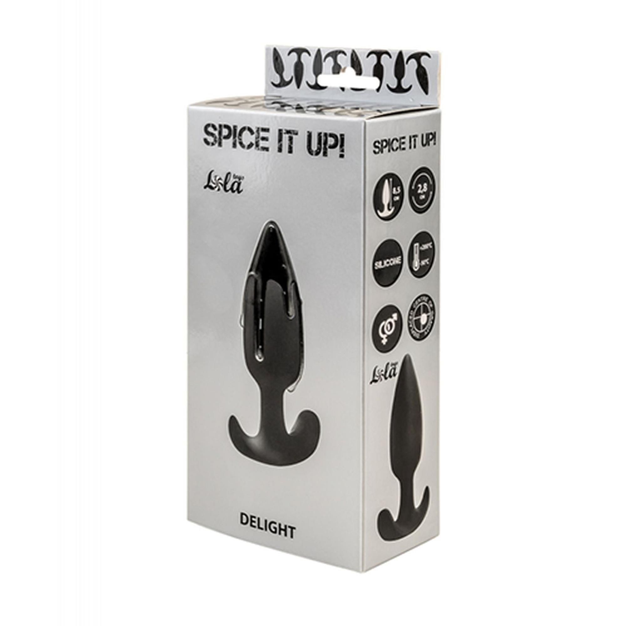 Анальна пробка Lola Toys Spice it up Delight, 8.5 см (чорний)