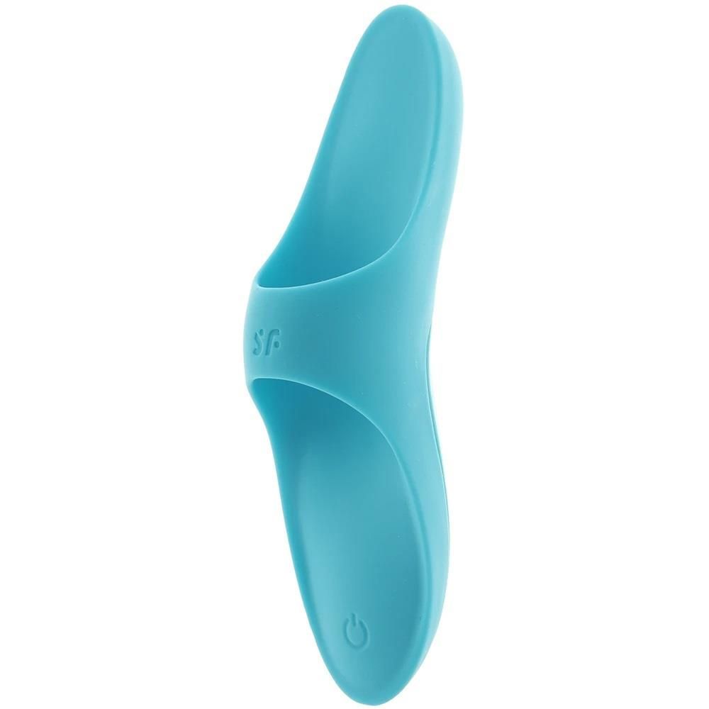 Вібратор на палець Satisfyer Teaser, 12 см (блакитний)