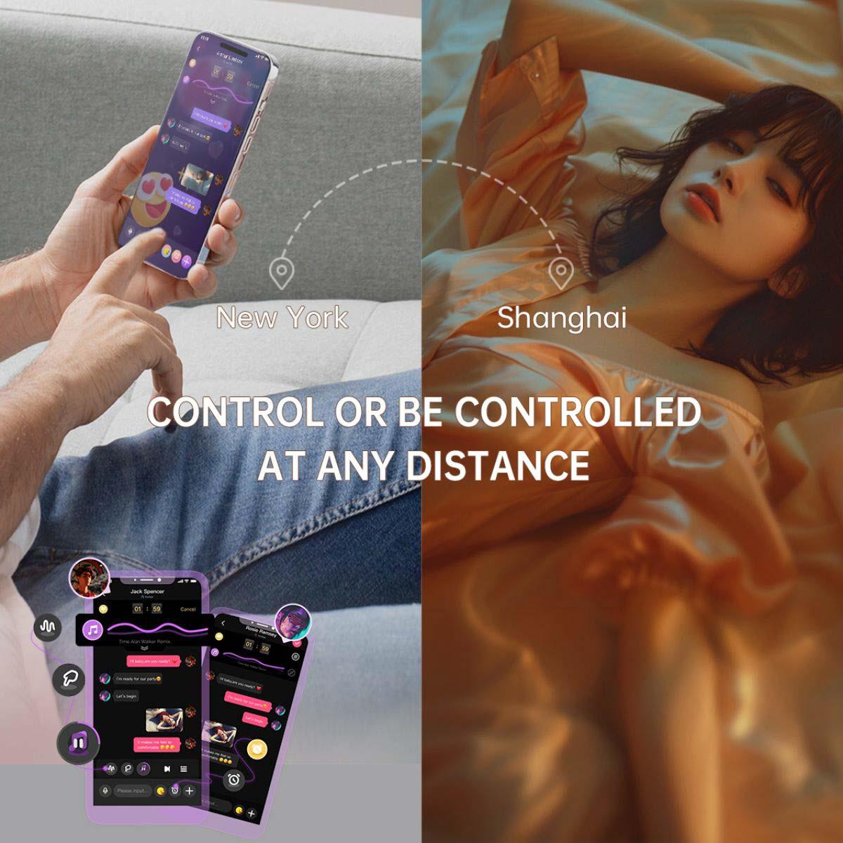 Jajko wibrujące Magic Motion Magic Flamingo Max, 11 cm (niebieski)