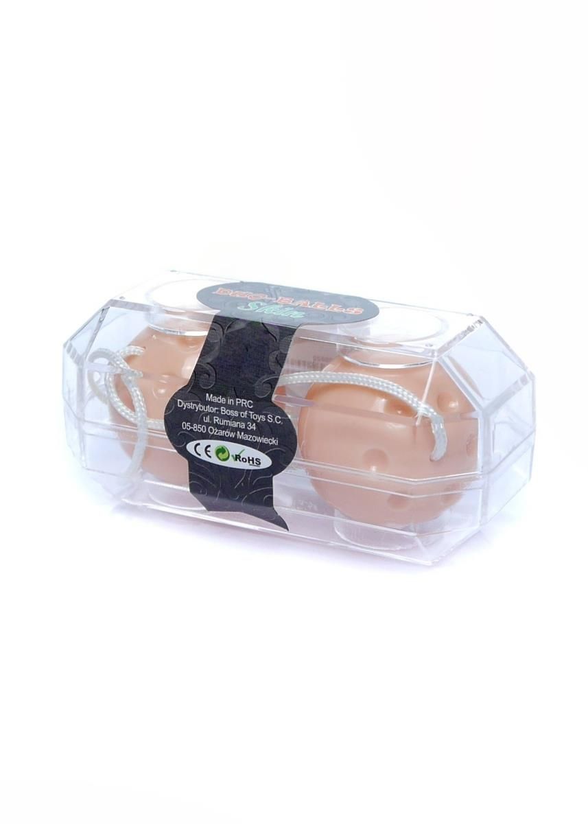 Вагинальные шарики Duo-Balls Skin, 21 см (телесный)