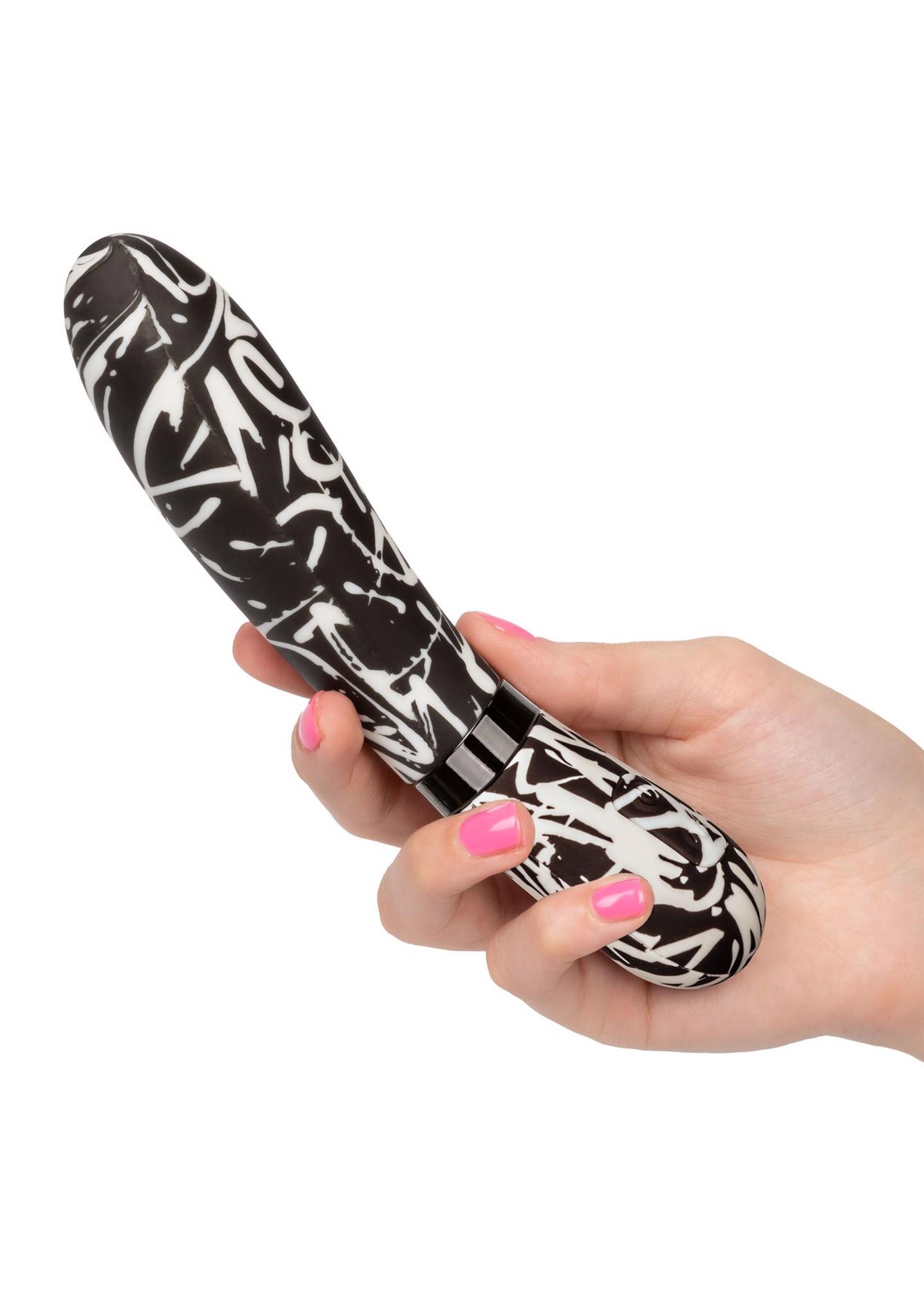Вибратор CalExotics Hype Wand, 12 см (мульти)