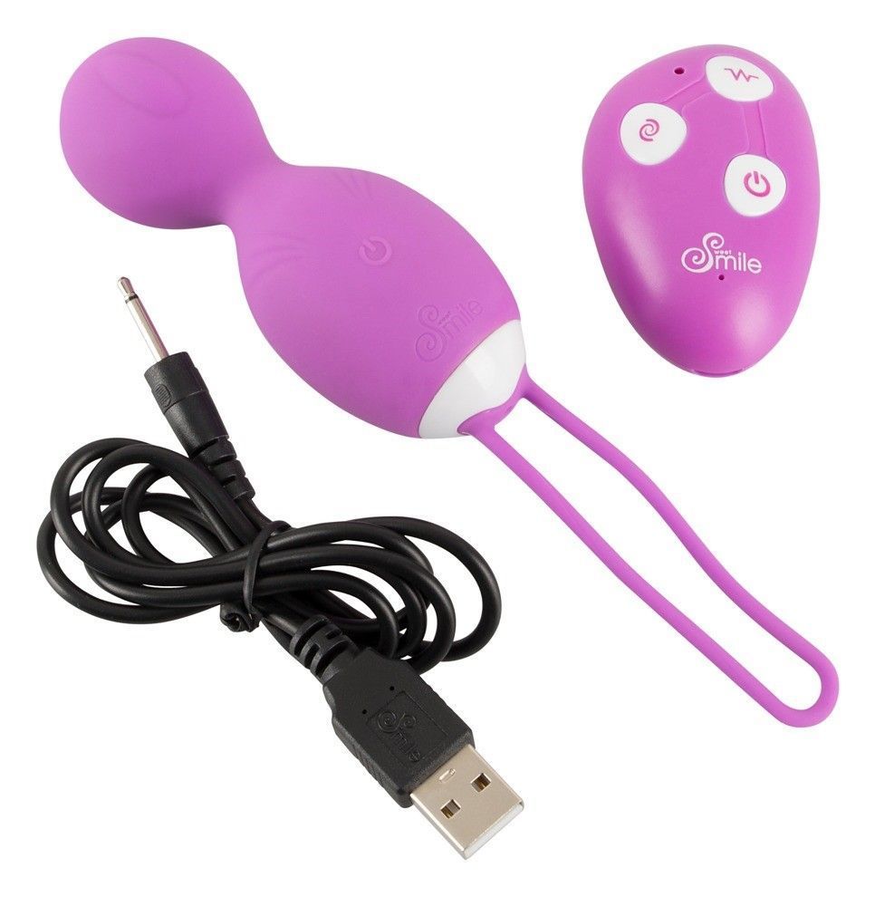 Вагинальные шарики Sweet Smile Remote Controlled Rotating Love Balls, 16 см (фиолетовый)