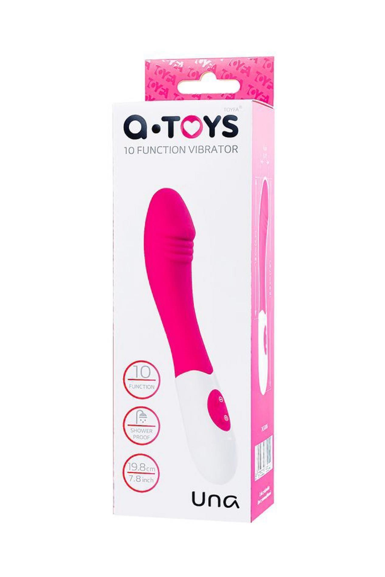 Вібратор A-Toys Una, 19.8 см (рожевий)