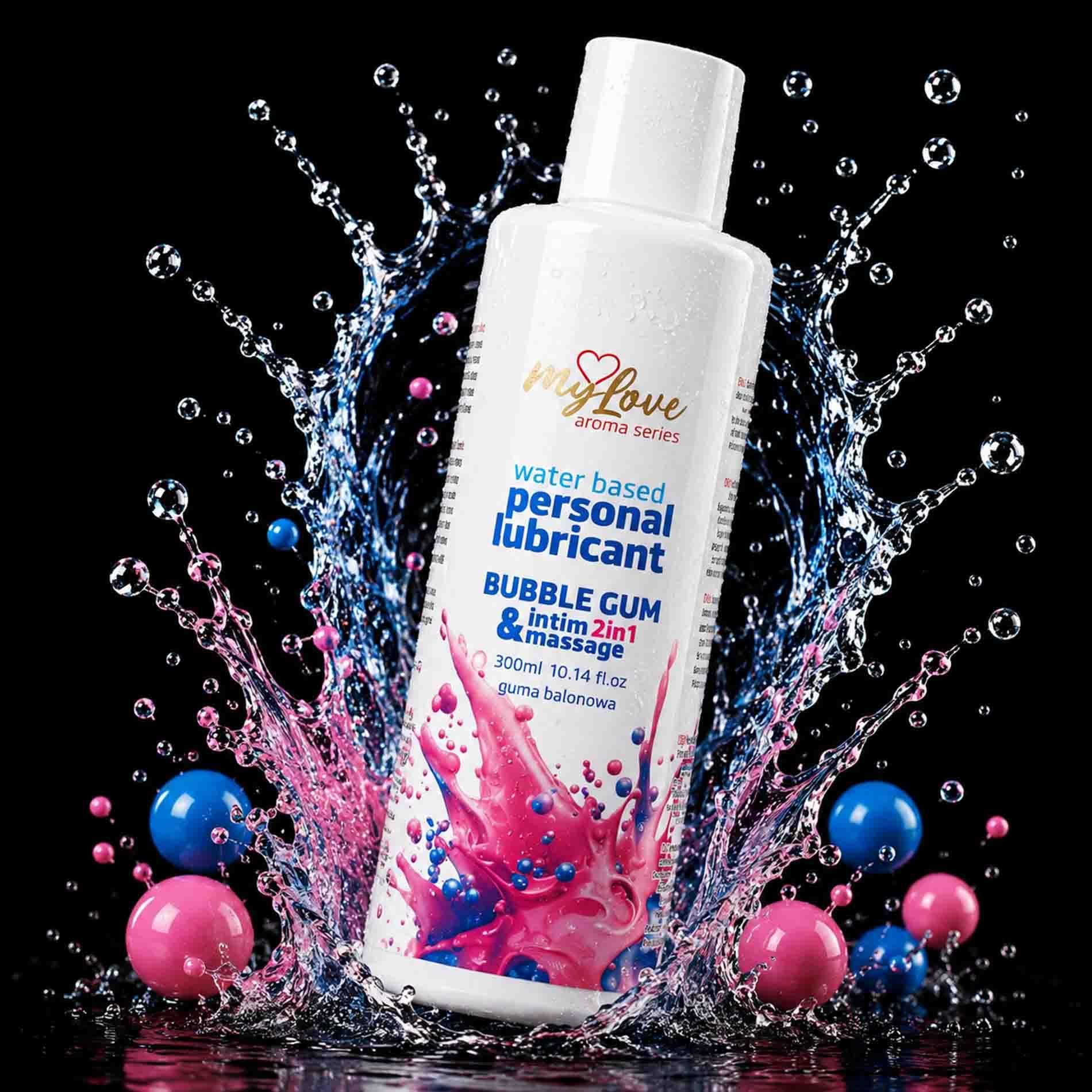 Лубрикант MyLove Aroma Series Intim&Massage 2in1 Bubble Gum, 300 мл