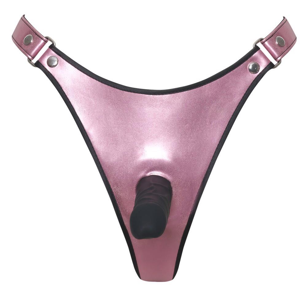 Страпон Bad Kitty Thong+Dildo, S/M (черный)