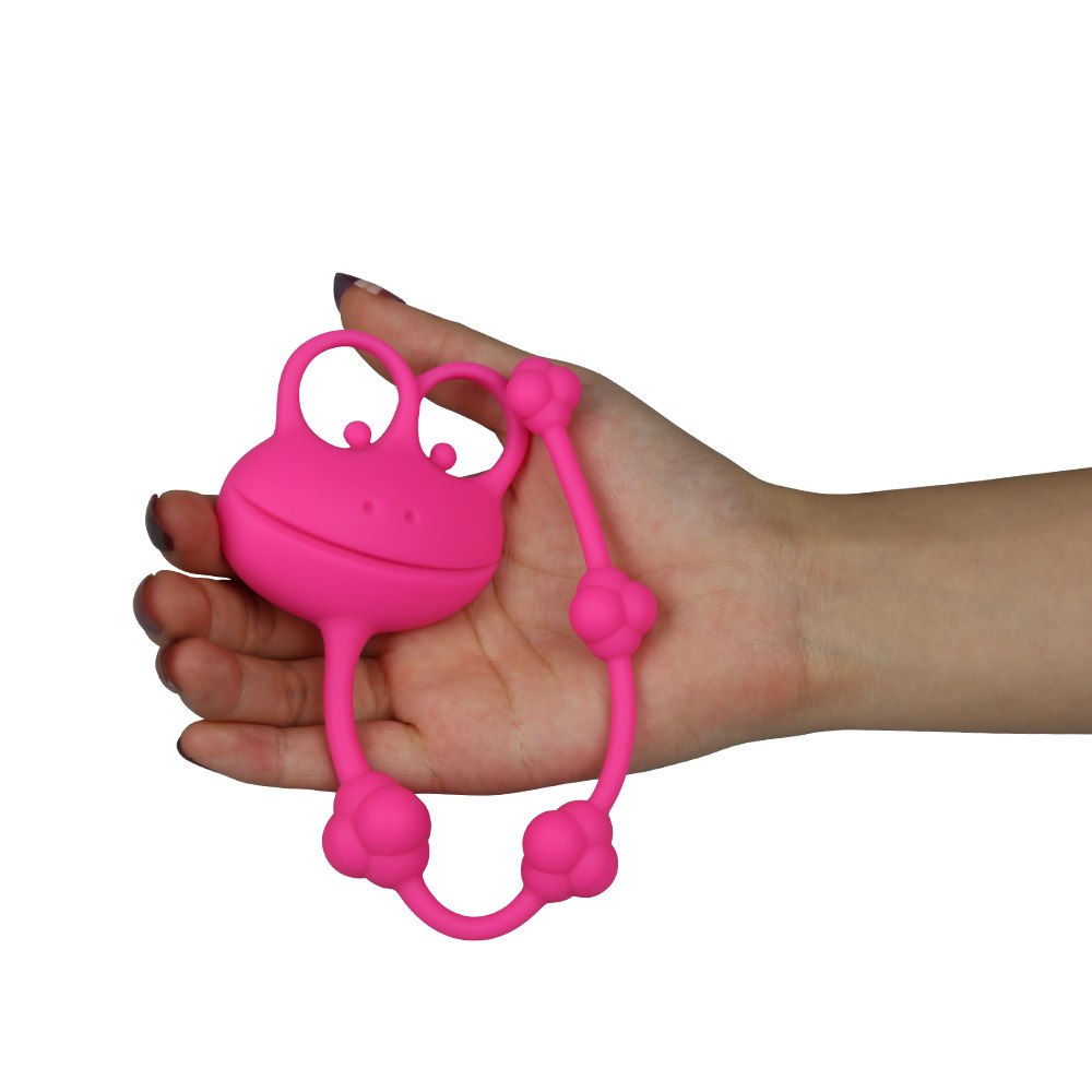 Анальні намистини Silicone Frog, 26.7 см (рожевий)