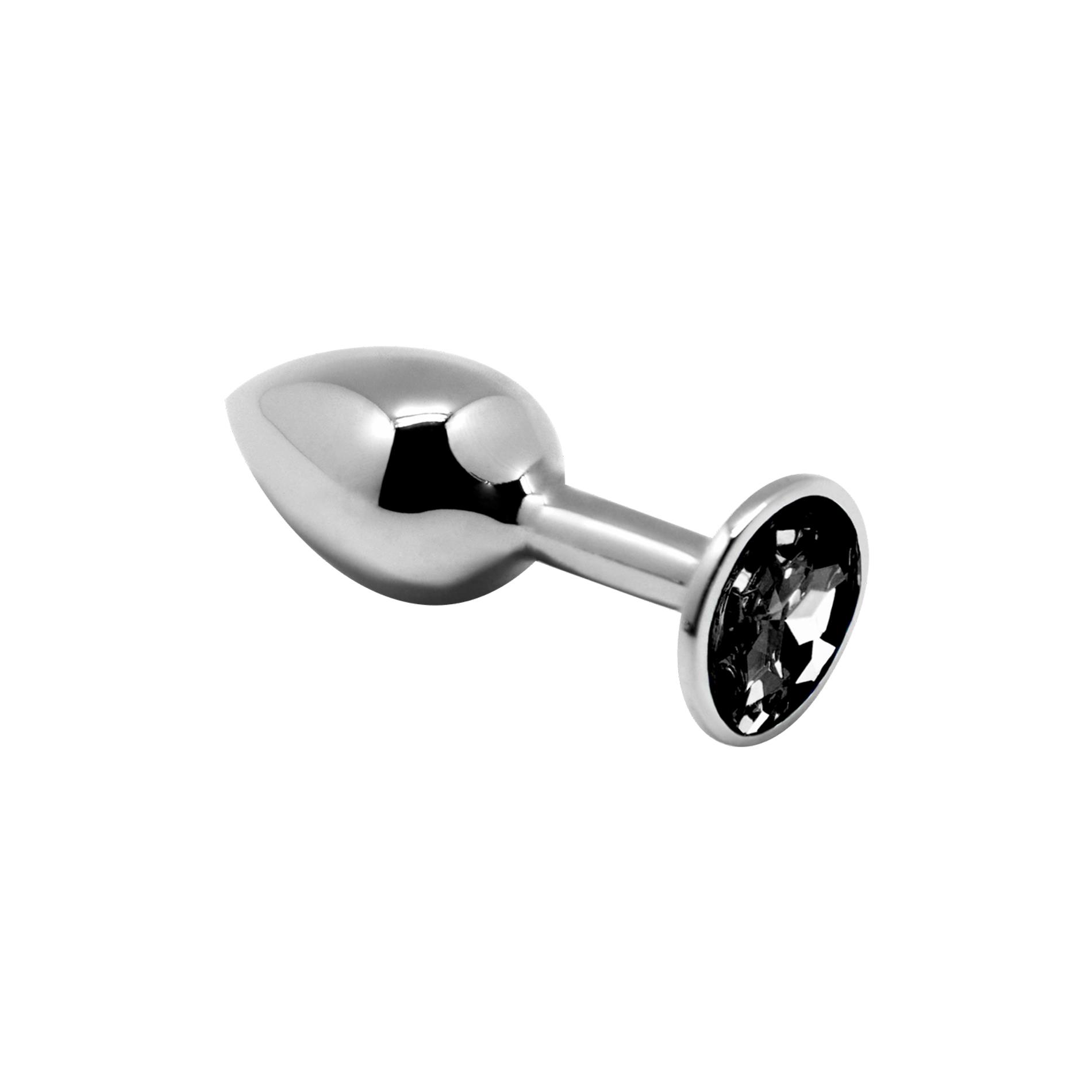 Korek analny Alive Mini Metal Butt Plug M, 8 cm (czarny)