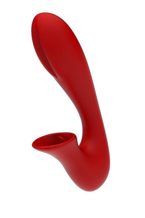 Вибромассажер Dream Toys Revolution Iris, 20 см (красный)