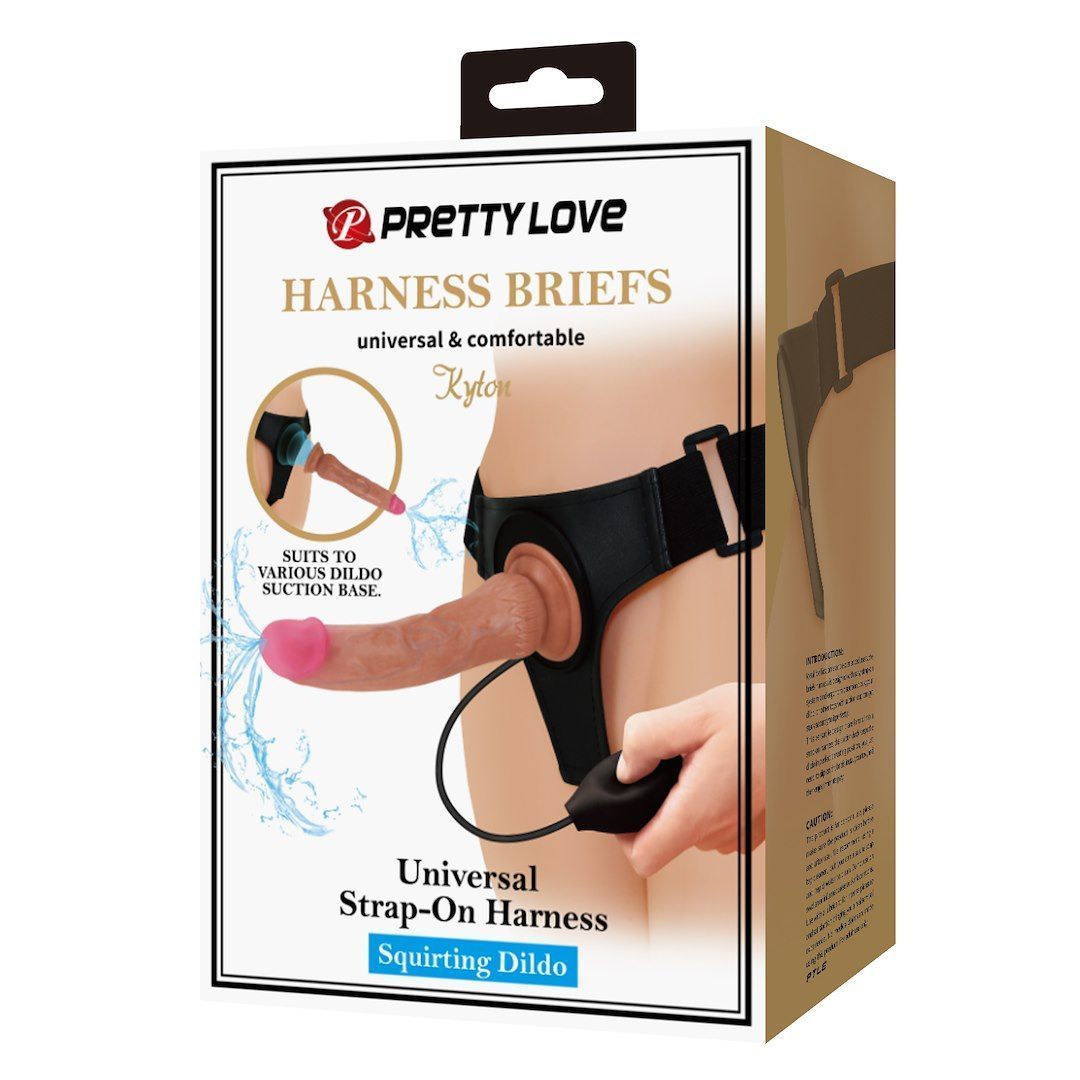 Страпон Pretty Love Kyton, 21.5 см (телесный)