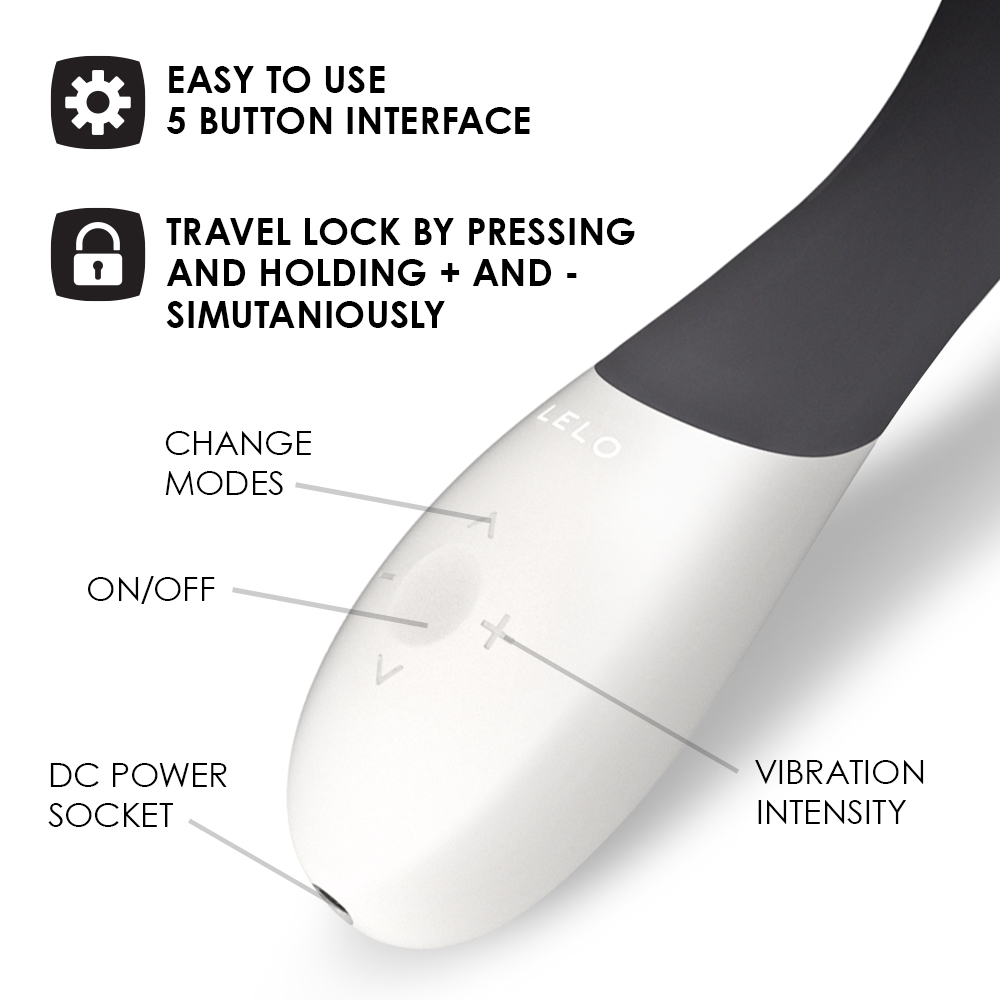 Вибратор Lelo Mona Wave, 19,5 см (черный)