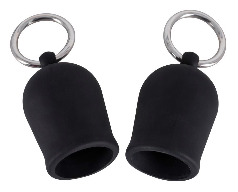 Помпи для сосків Orion Black Velvets, 4 см (чорний)