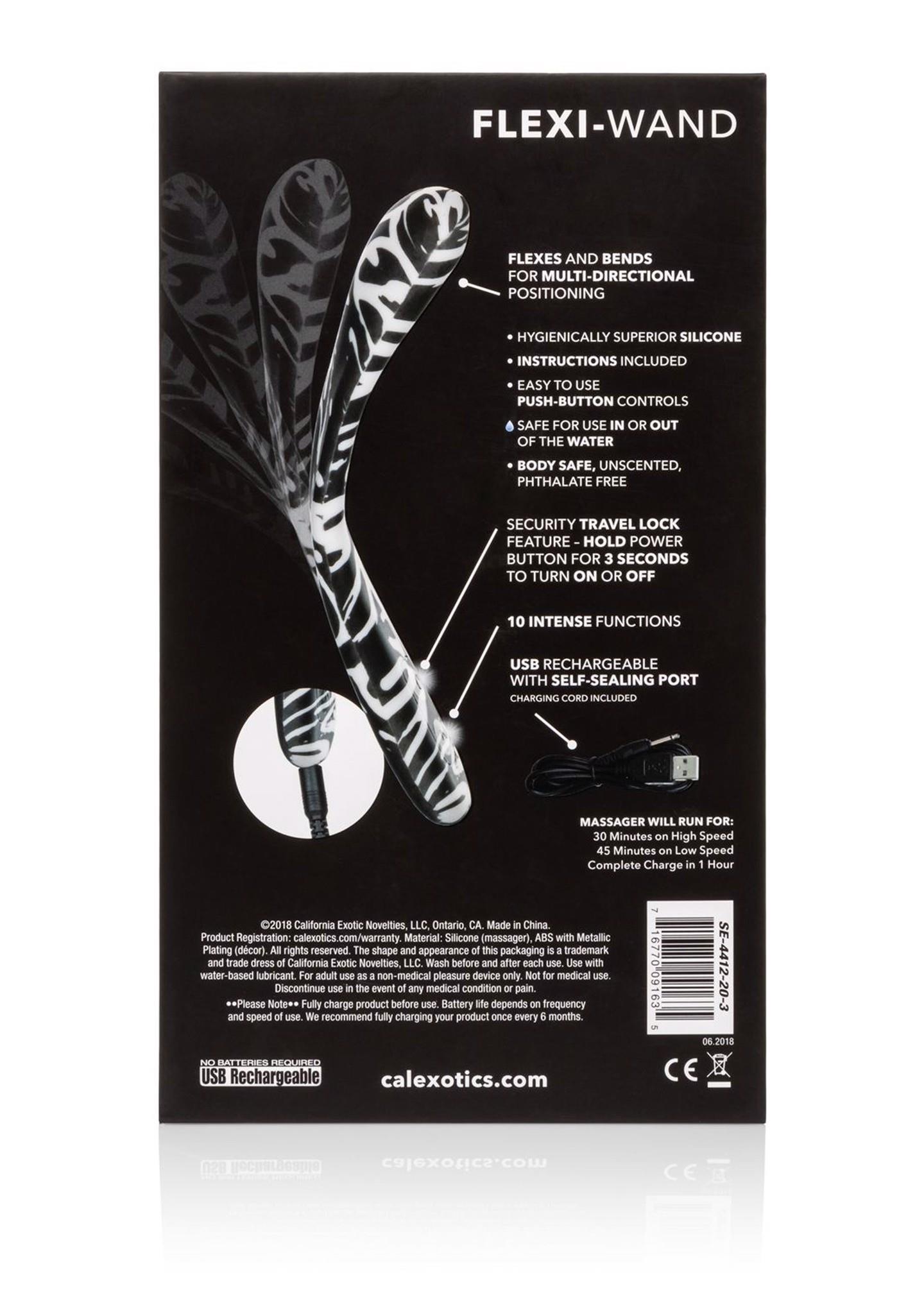 Вибратор CalExotics Hype FlexiWand, 14 см (мульти)