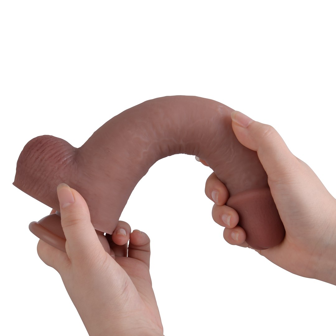 Фаллоимитатор Erospace Natural Play D3, 24 см (телесный)