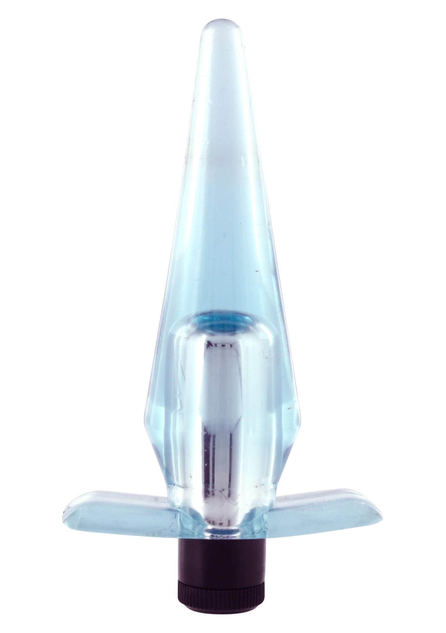 Анальна пробка Seven Creations Slimline Butt Plug, 8,9 см (блакитний)