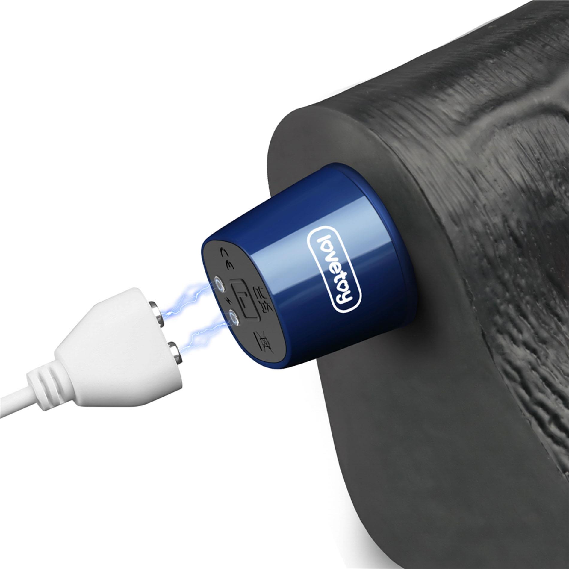 Vibrator Lovetoy Real Softee 10", 25.5 cm (czarny)