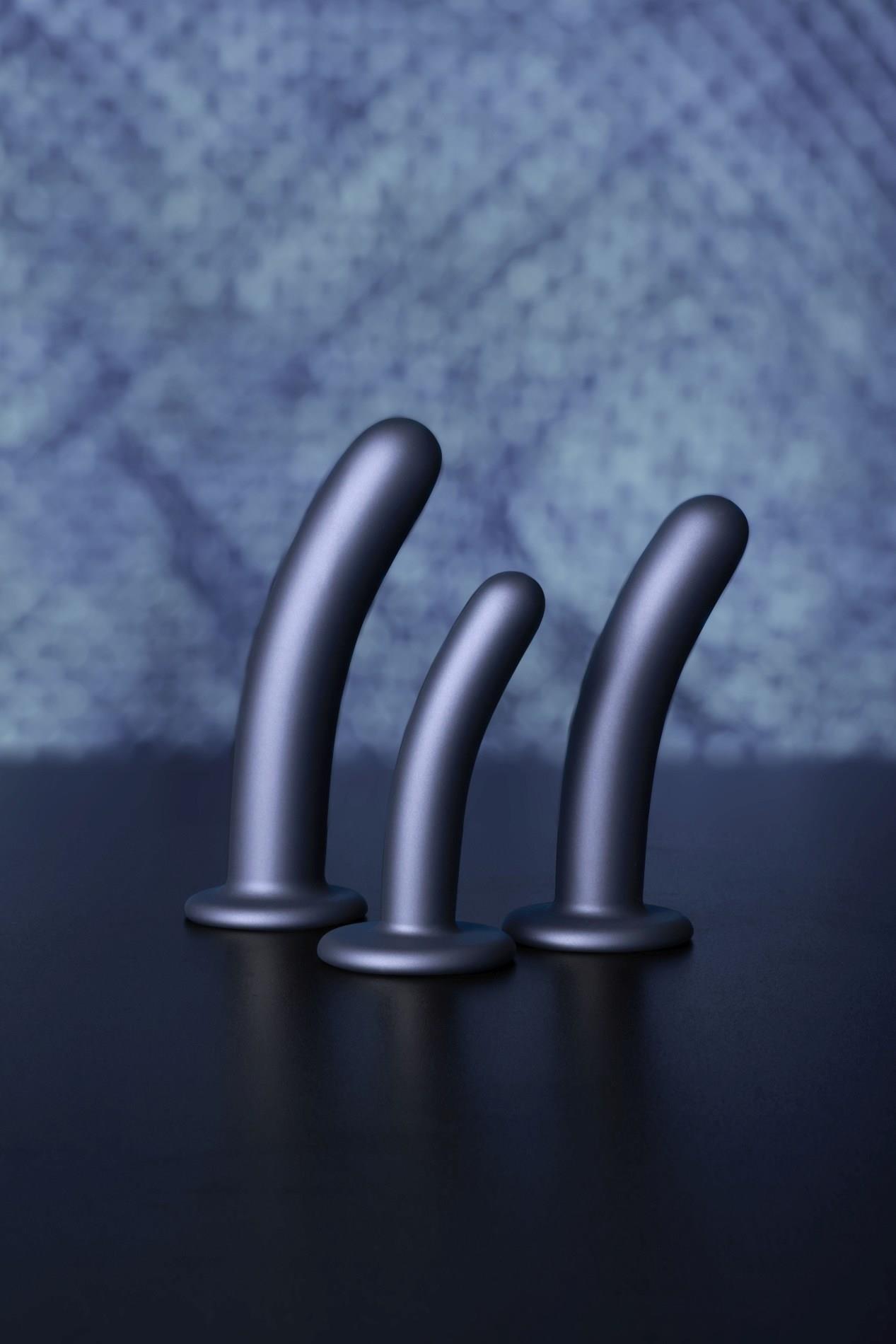 Фаллоимитатор Ouch! Smooth G-Spot Dildo 7'', 17.7 см (серый)