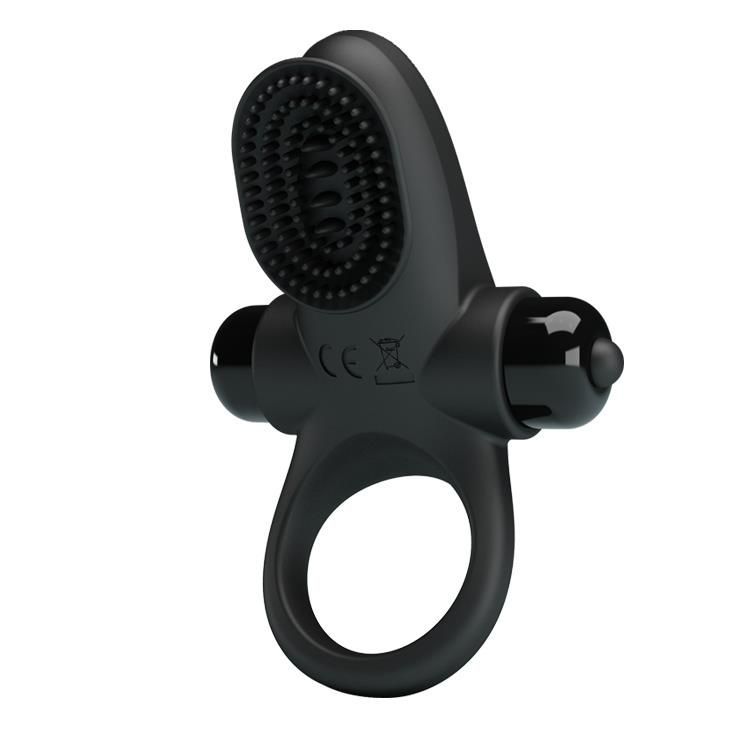 Ерекційне кільце Pretty Love Vibrant Penis Ring II, 8,6 см (чорний)