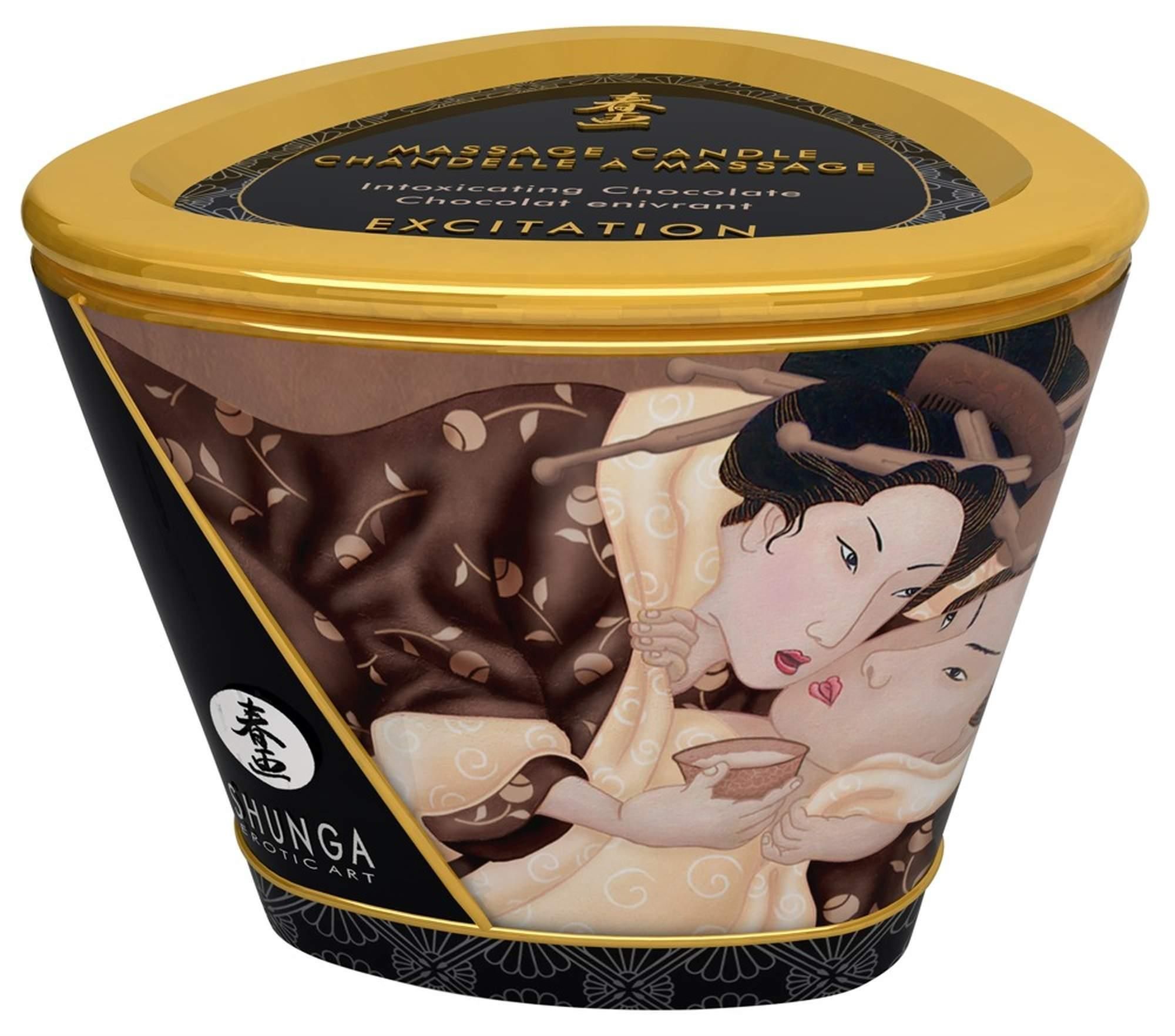 Масажна свічка Shunga Massage Candle шоколад, 170 мл