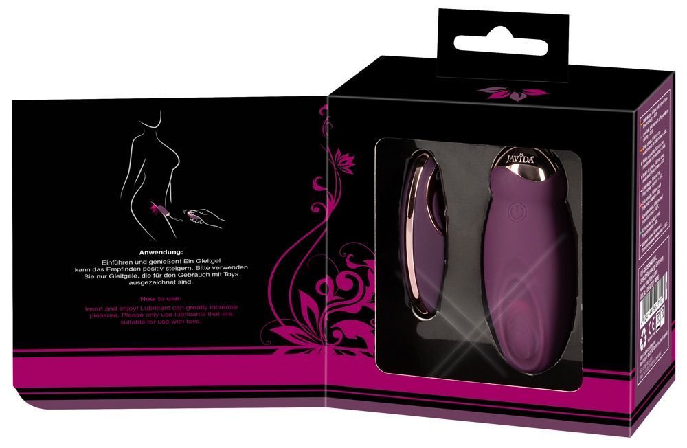 Виброяйцо Javida RC Knocking Love Ball, 17,5 см (фиолетовый)