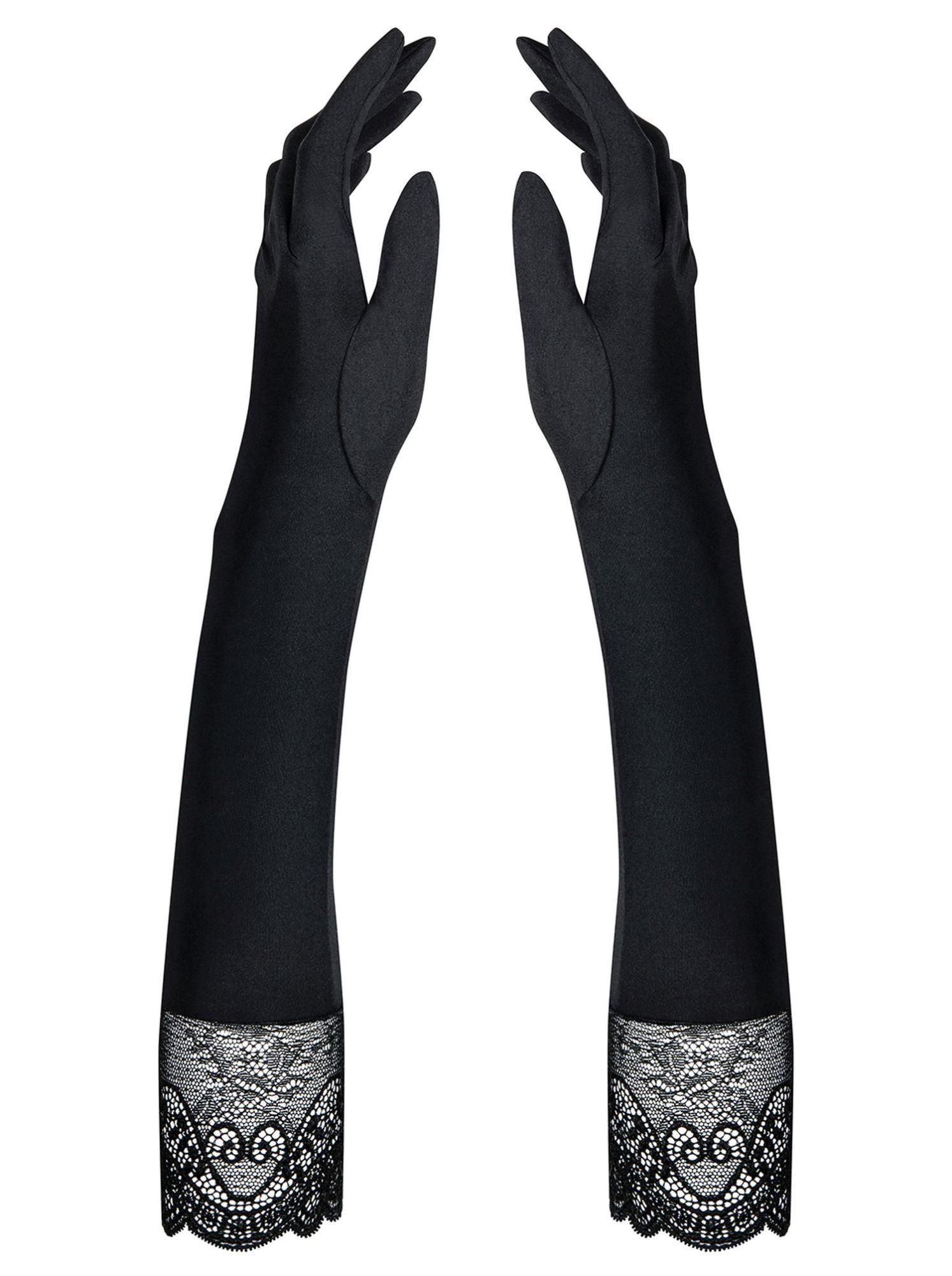 Seksowne Rękawiczki Obsessive Miamor, S/M (czarny)