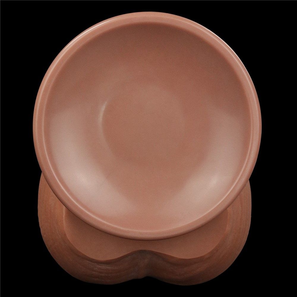 Dildo LoveToy Sliding-Skin Dual Layer Dong, 29 cm (brązowy)