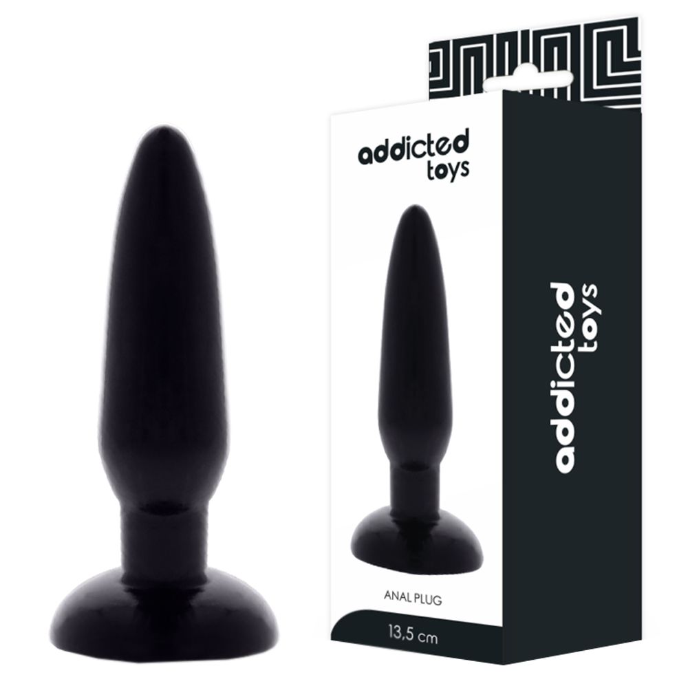 Korek analny Addicted Toys, 13.5 cm (czarny)