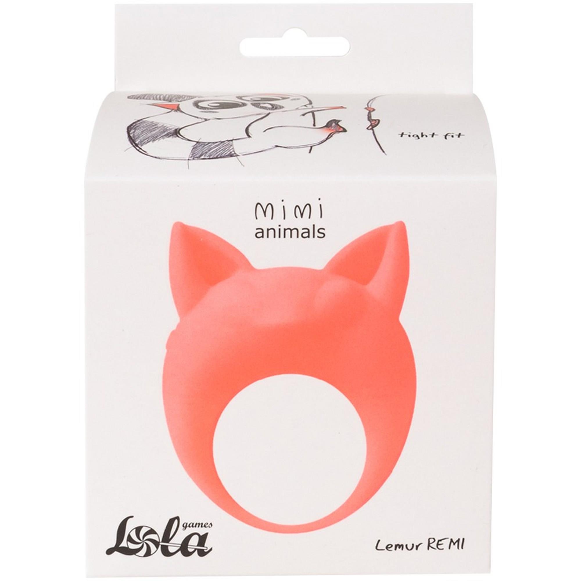 Виброкольцо Lola Games MiMi Animals Lemur Remi, 7.4 см (оранжевый)