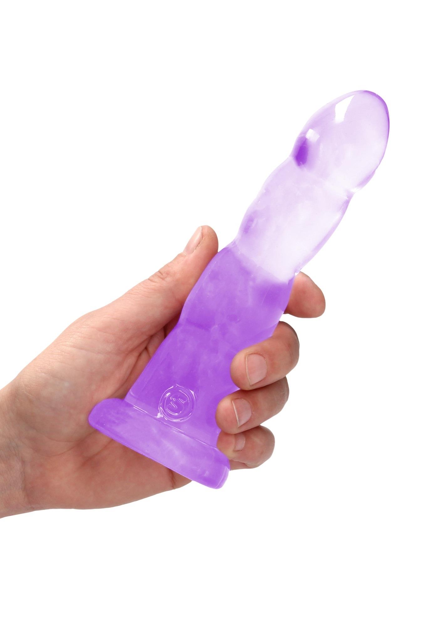 Фаллоимитатор RealRock Crystal Clear 7", 18 см (фиолетовый)