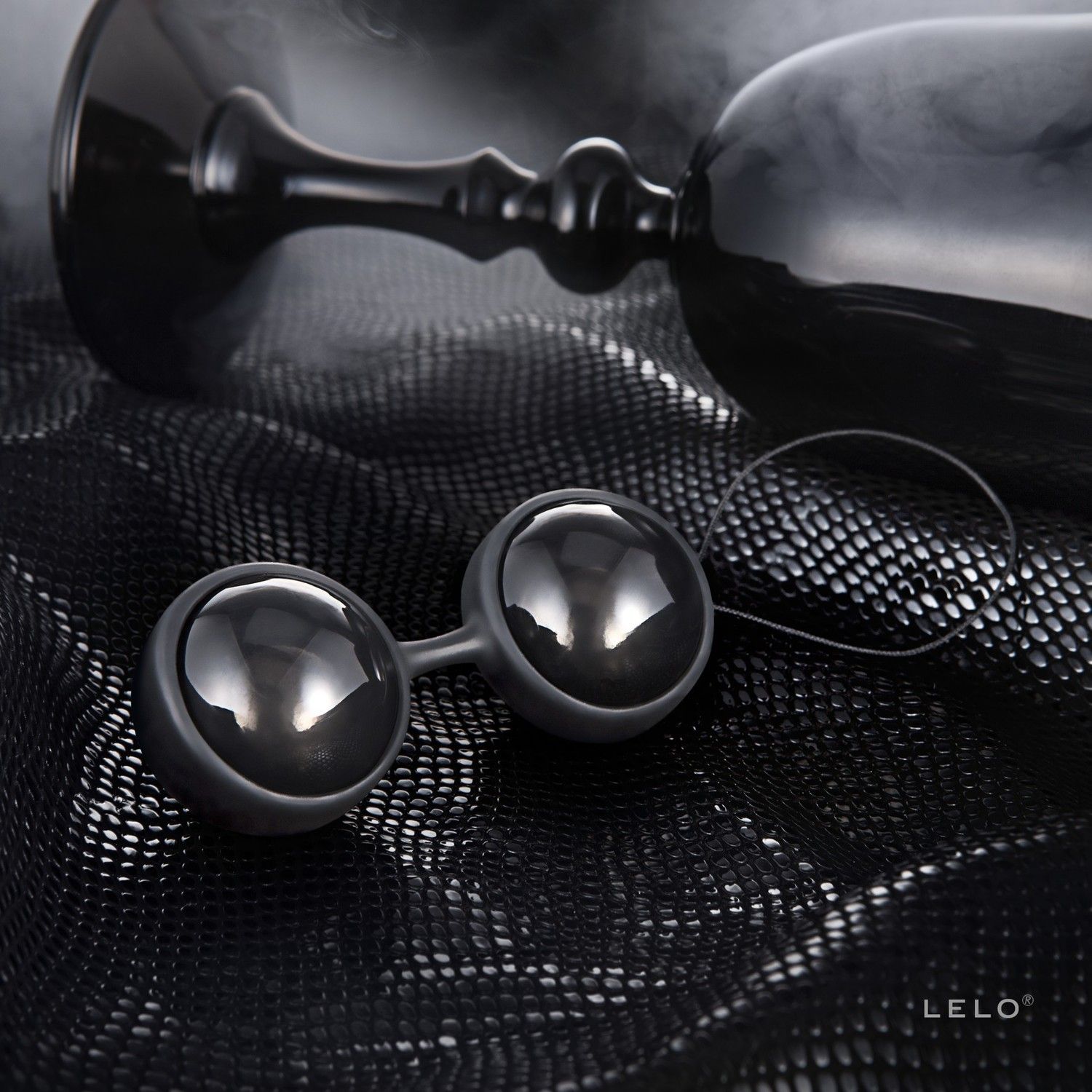 Вагинальные шарики Lelo Luna Beads Noir, 2,9 см (черный)