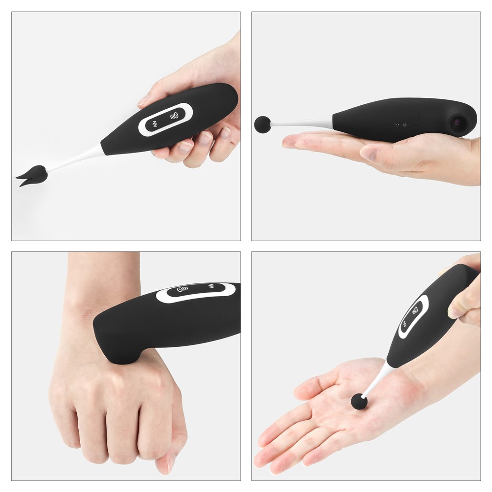 Wibrator łechtaczkowy IJOY Rechargeable Clit Pro, 19 cm (czarny)