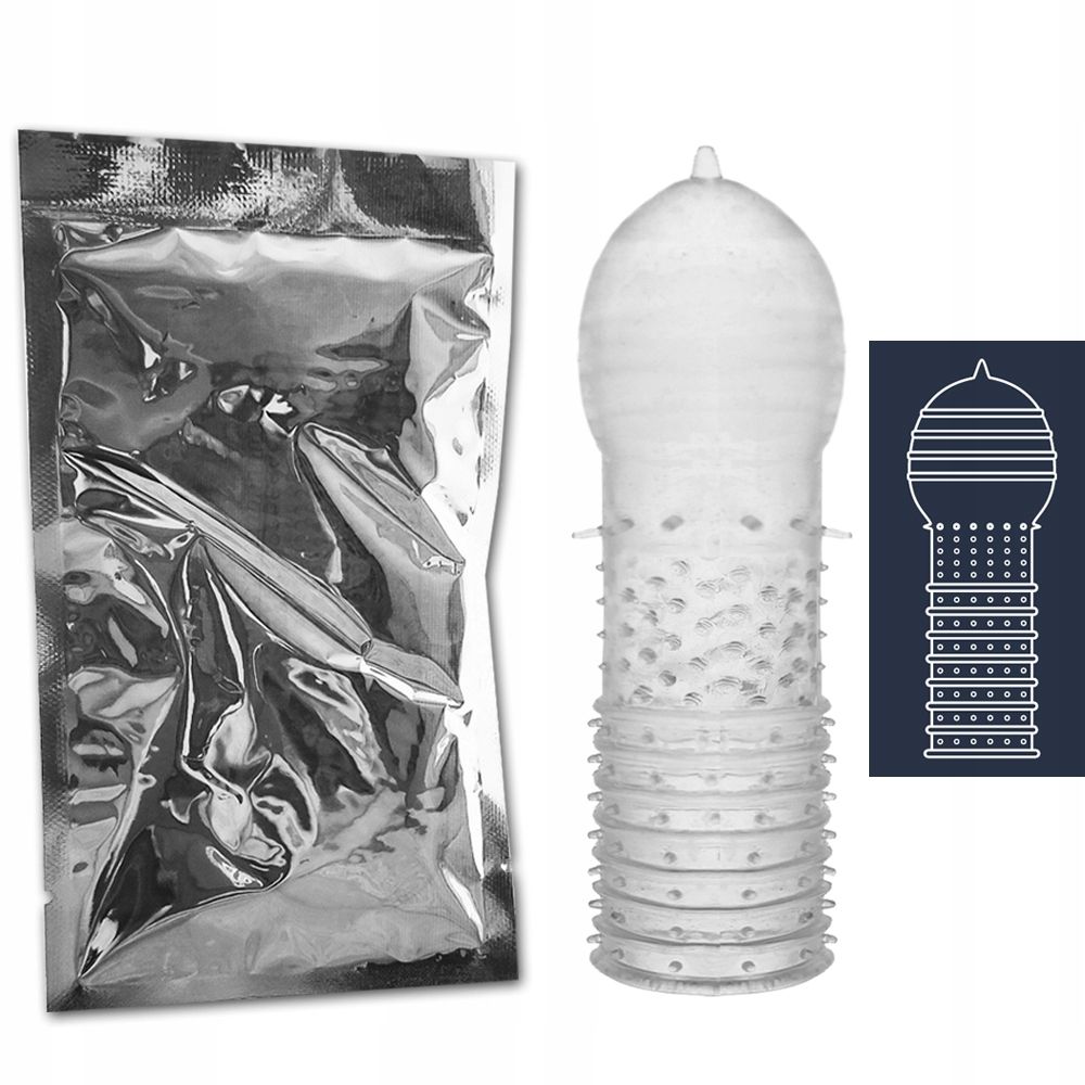Fetish Provoke Clear Power N03 - Nakładka na penisa, Przezroczysty, 11 cm, One size
