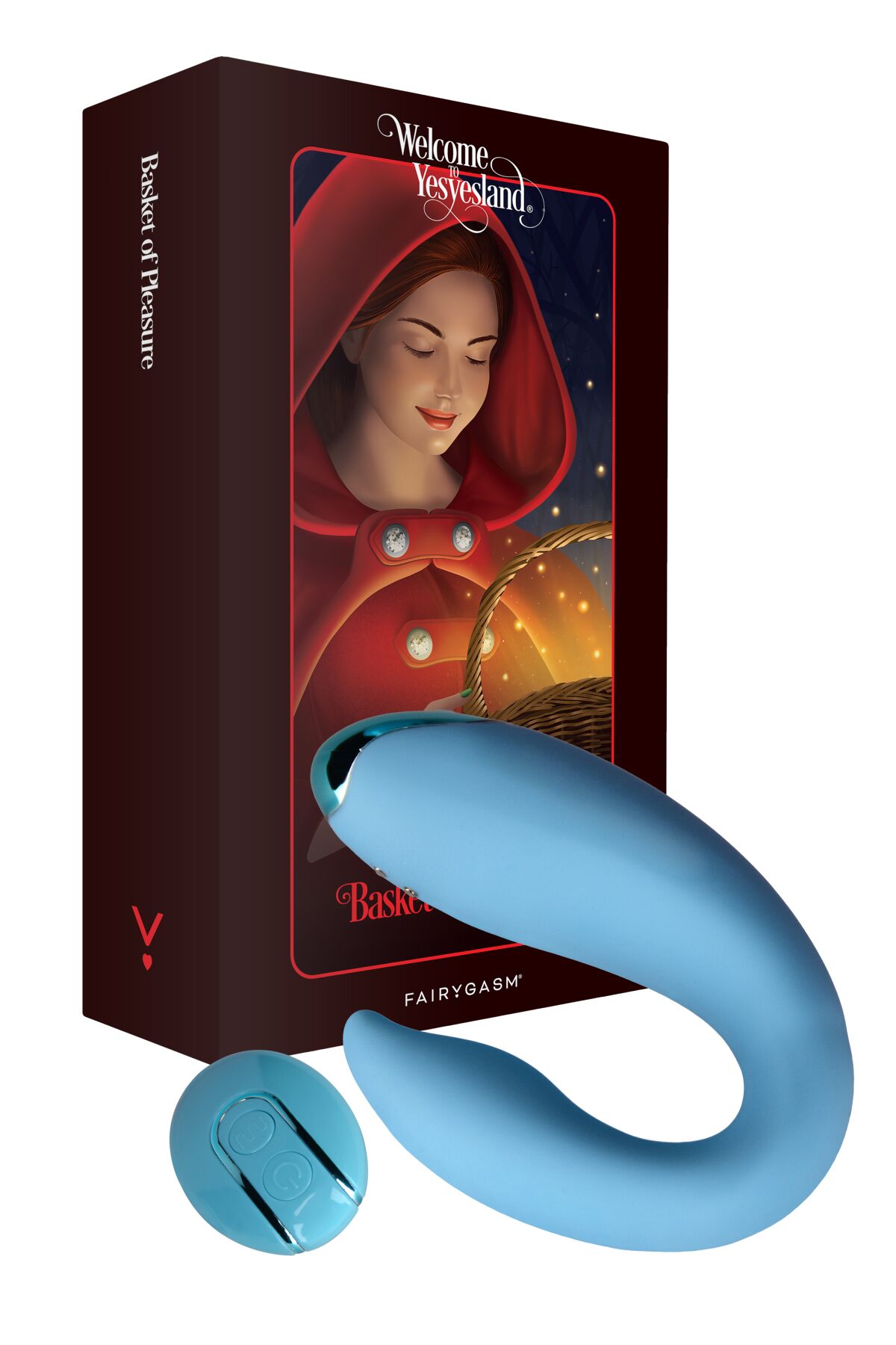 Вибратор FairyGasm Basket Of Pleasure, 9 см (голубой)