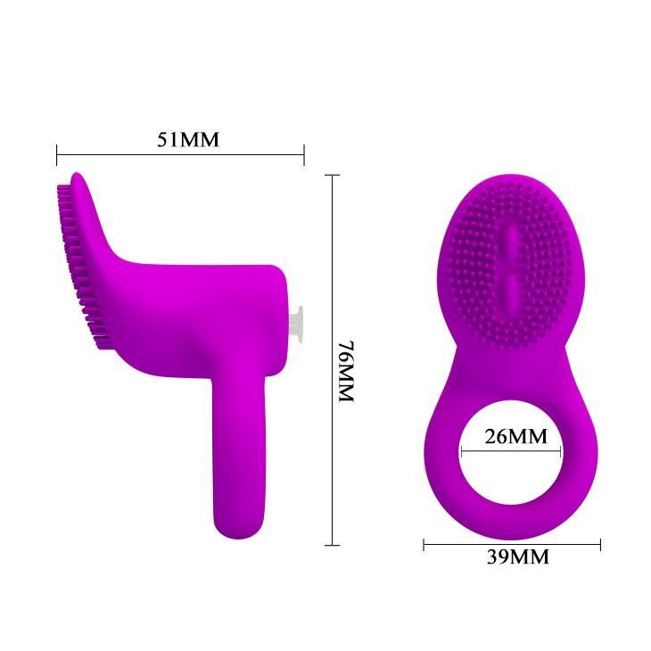 Эрекционное кольцо Pretty Love Cobra Penis Ring, 7,6 см (фиолетовый)