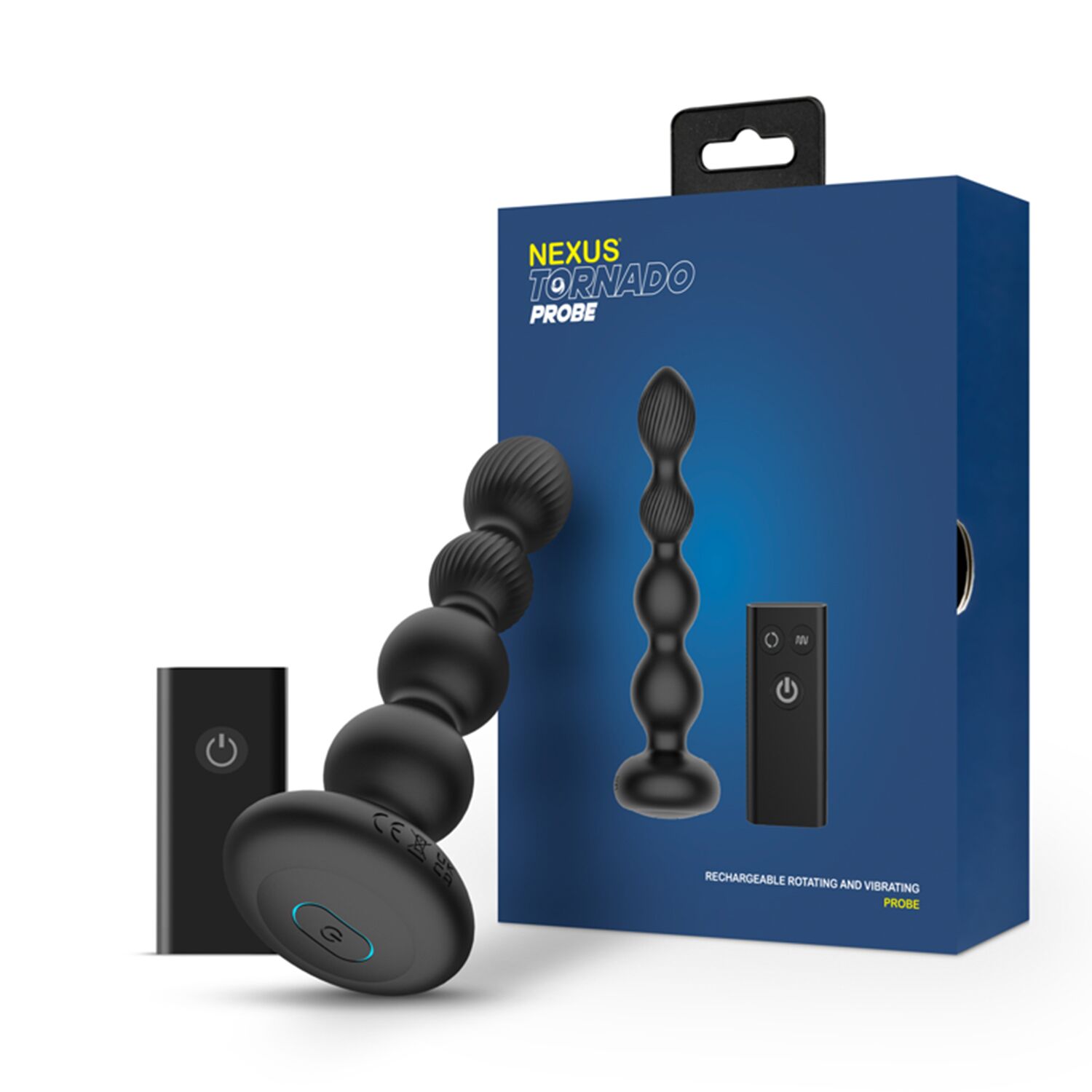 Korek analny  Sonda Nexus Tornado, 17,7 cm (czarna)