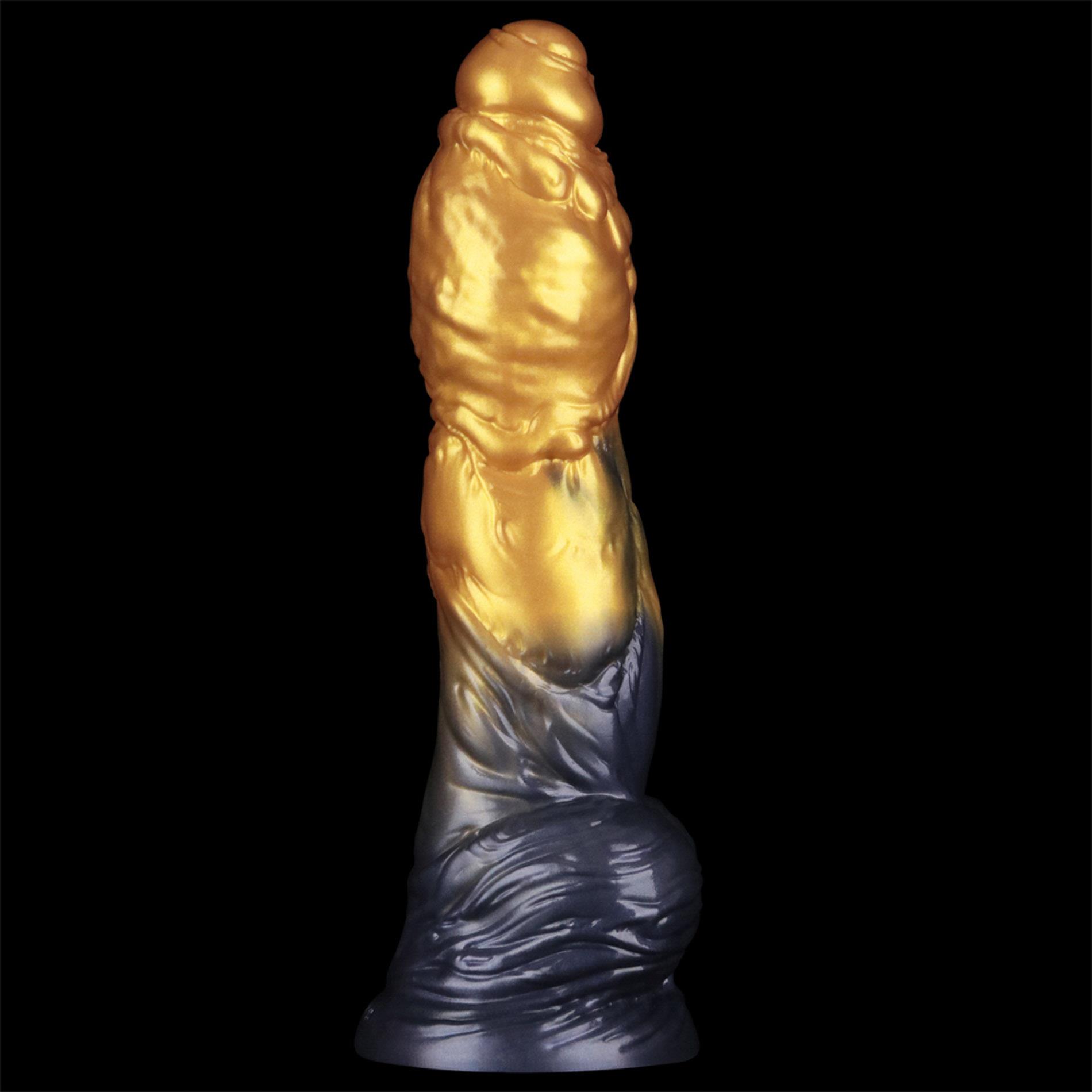 Фаллоимитатор Lovetoy Dual Density 10’’, 25.4 см (золотой)