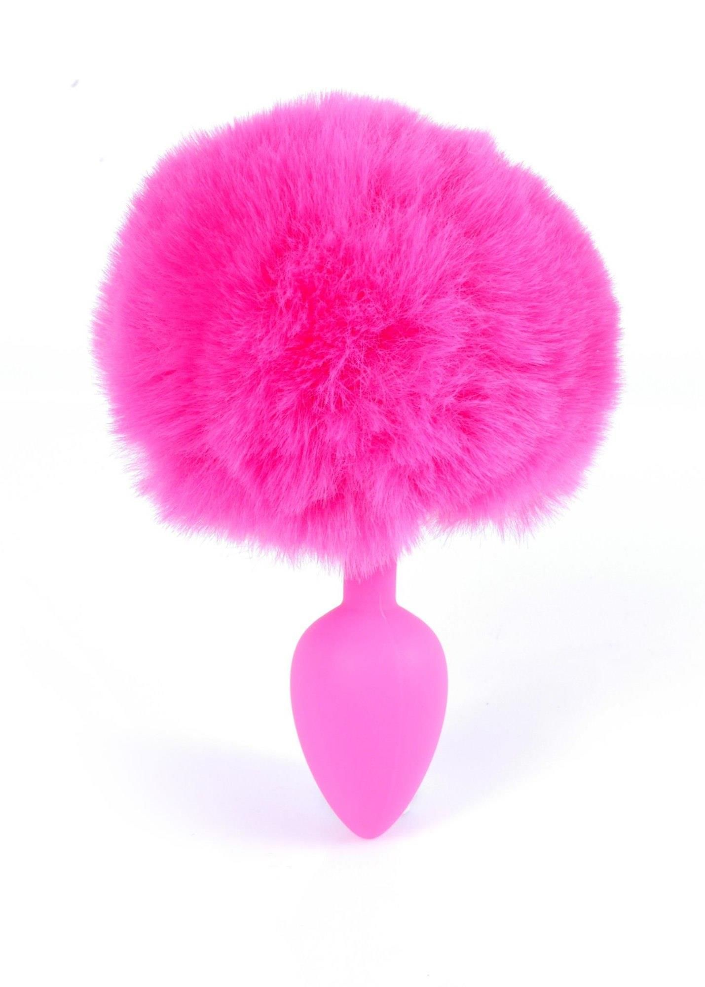 Анальна пробка з хвостиком Boss Jewellery Bunny Tail, 6,5 см (рожевий)